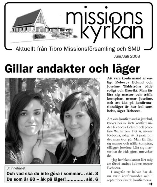 Tidningen Missionskyrkan | nr 5 2008