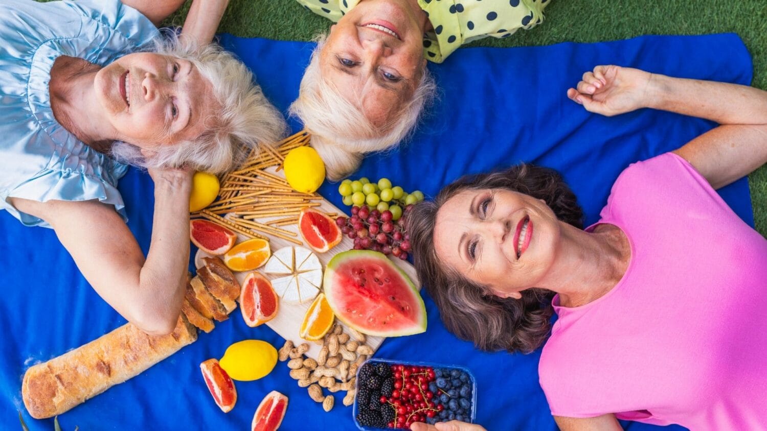 sommar picknick äldre mat fest