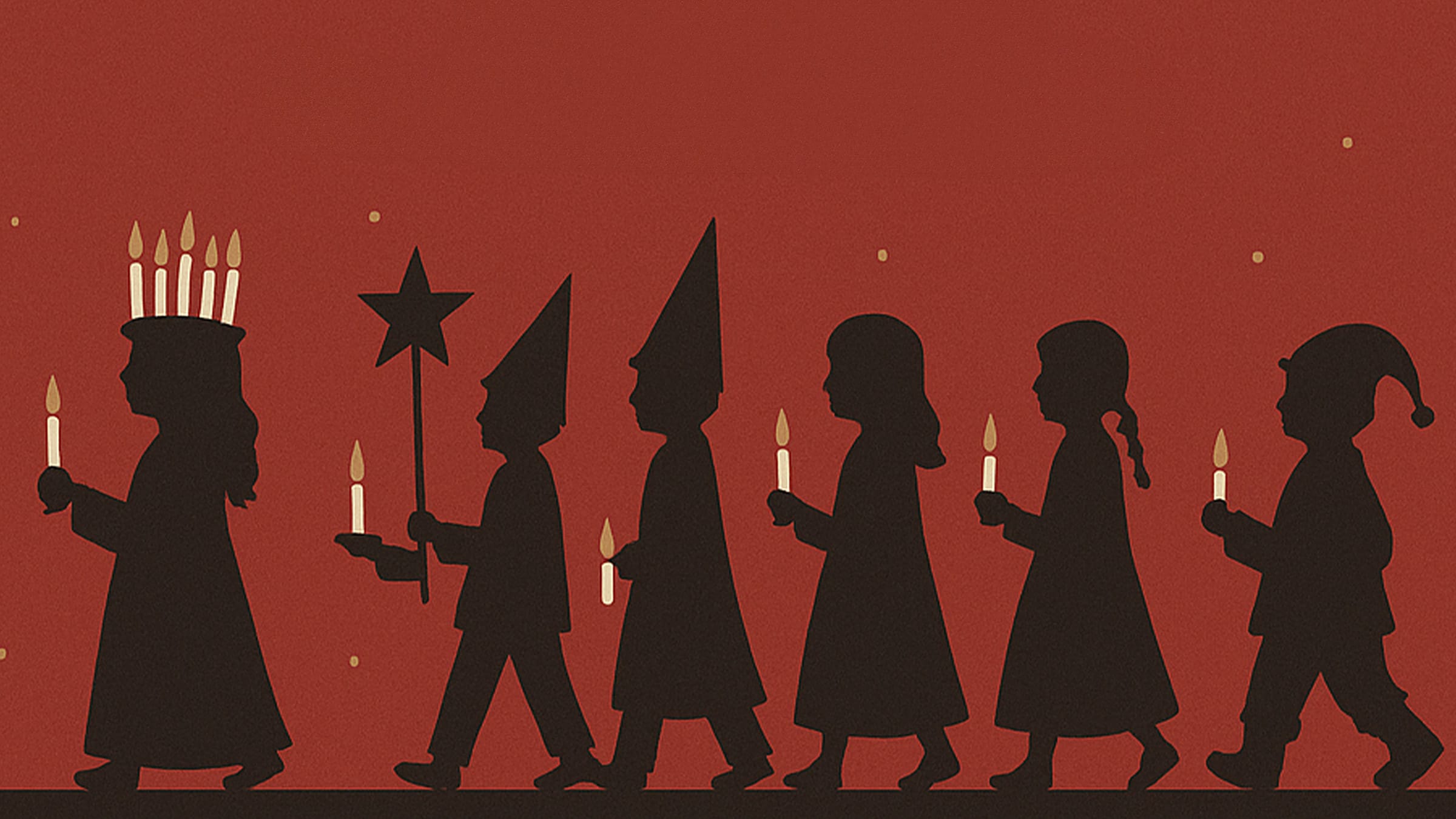 Körövning inför Luciatåg