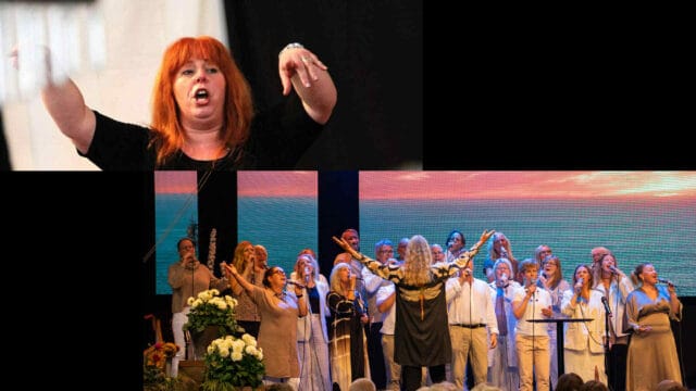 bild på elim gospelpå scen